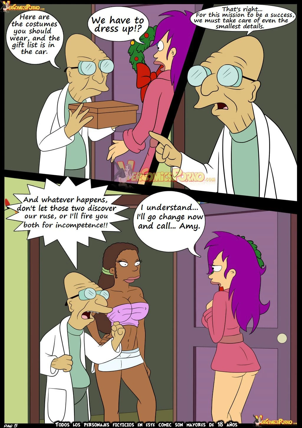 Futurama Christmas delivery porn comic picture 6