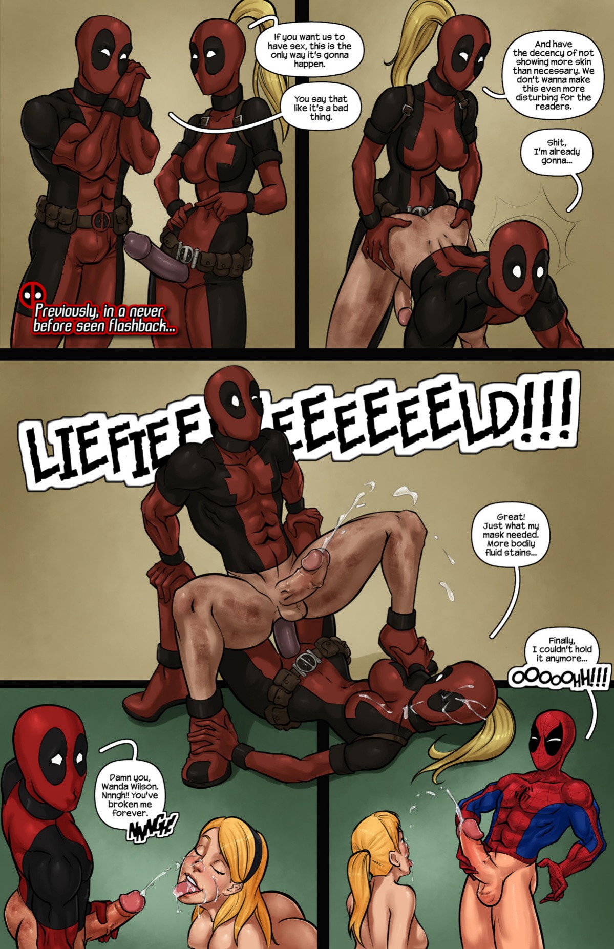 Gwen Stacies are the sole property of Deadpool porn comic picture 9