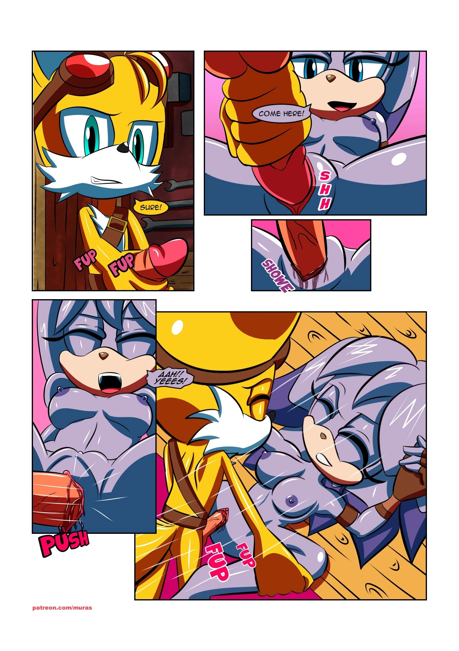 Handy Foxy porn comic picture 15