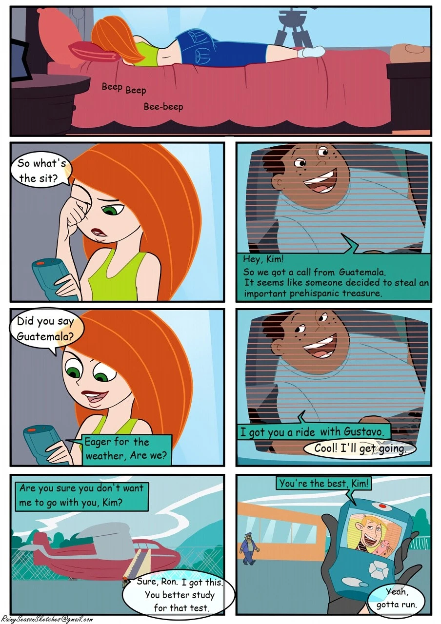 Kim Needs a Ride porn comic picture 1