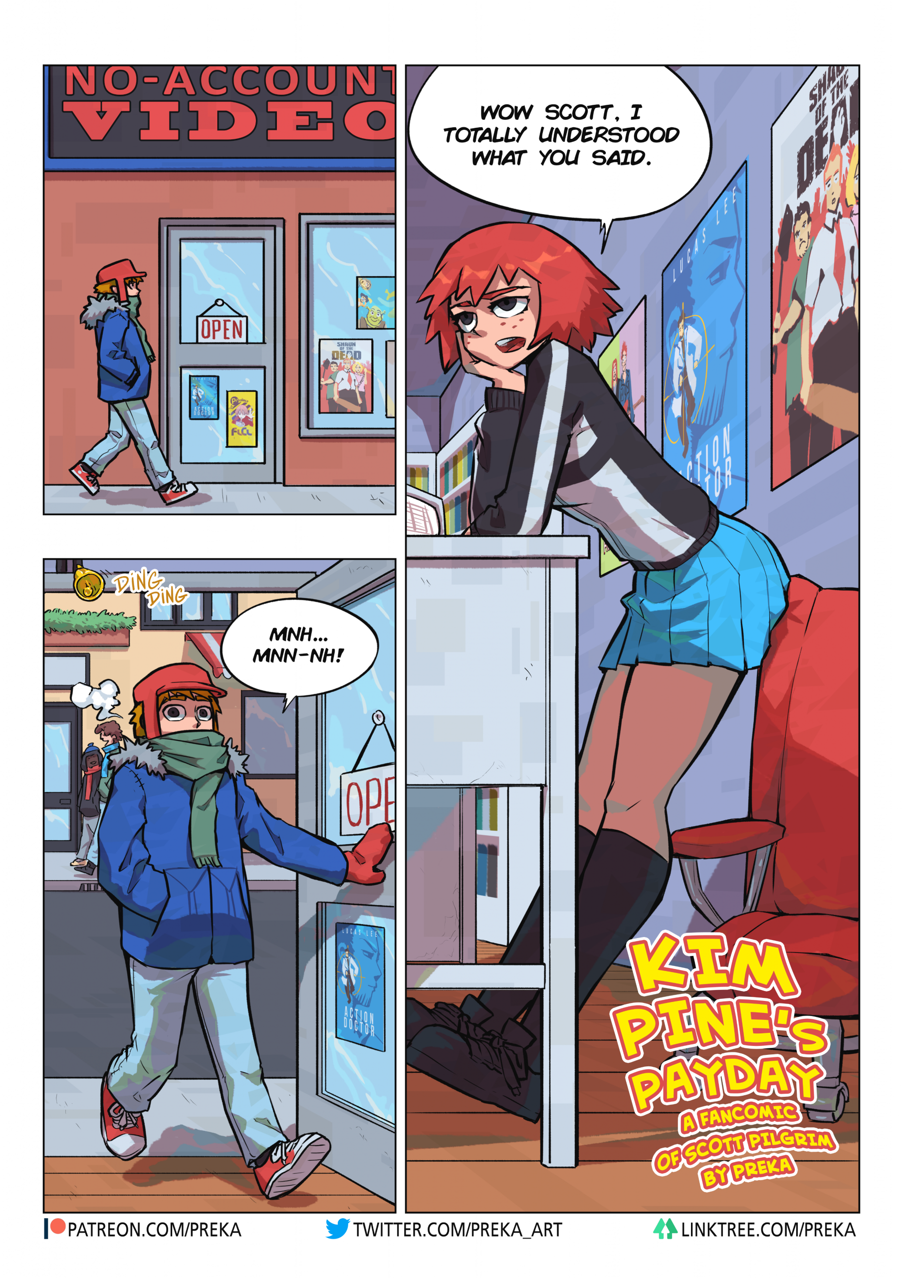 Kim Pine's Payday porn comic picture 1