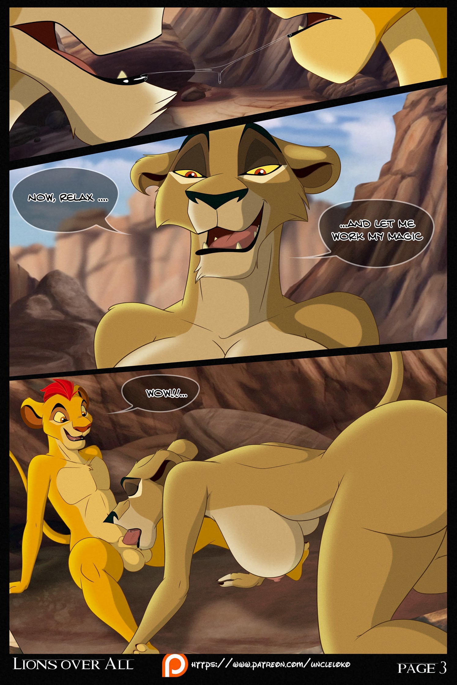 Lions all Over porn comic picture 4