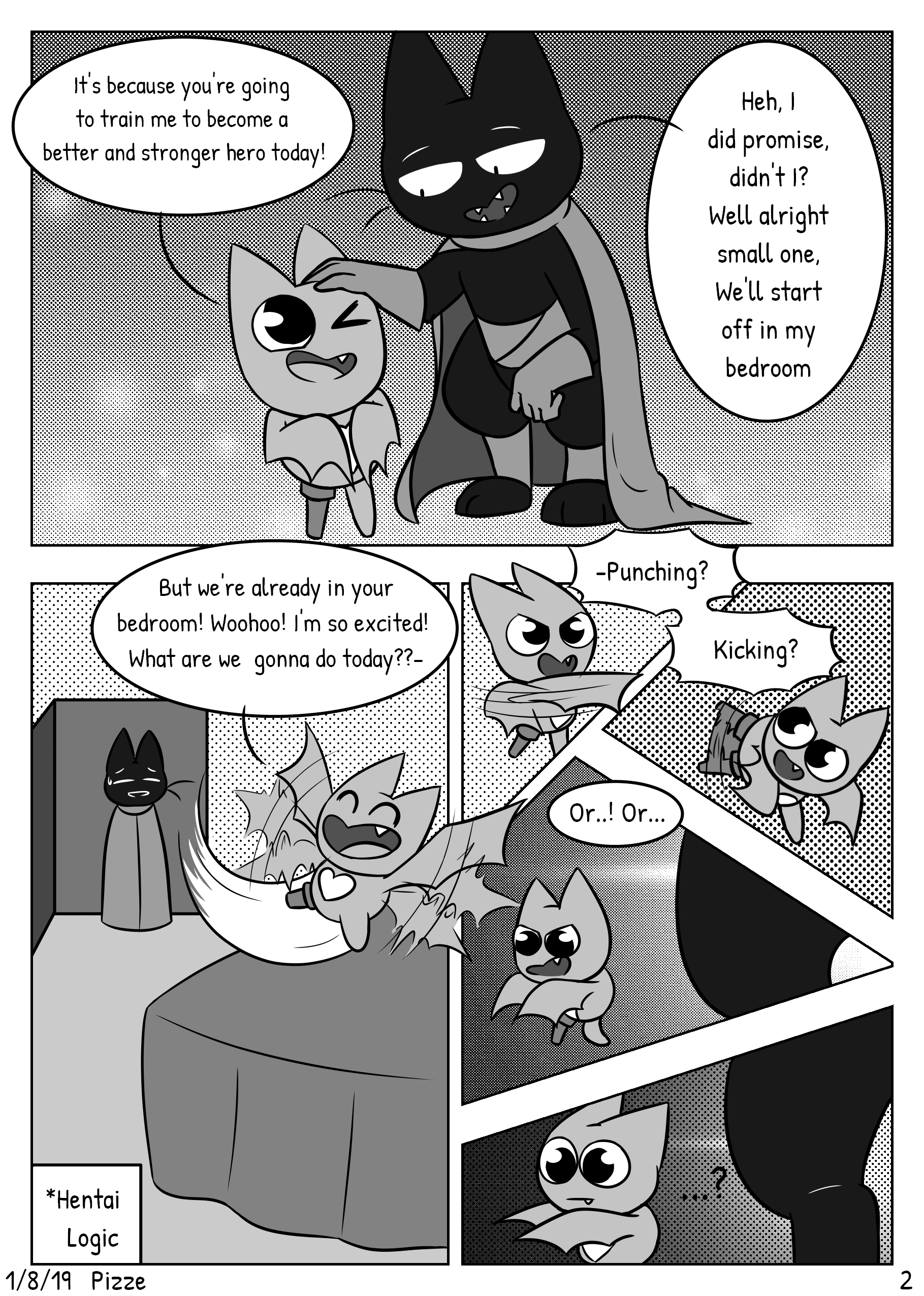 Little Bat Training porn comic picture 2
