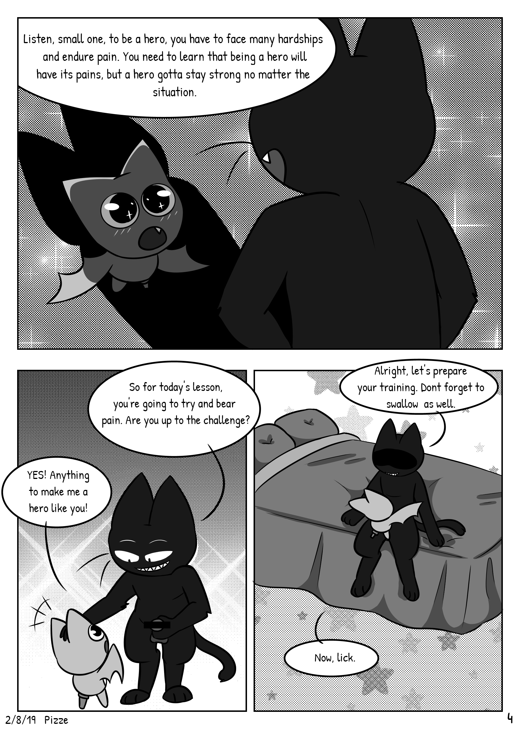 Little Bat Training porn comic picture 4
