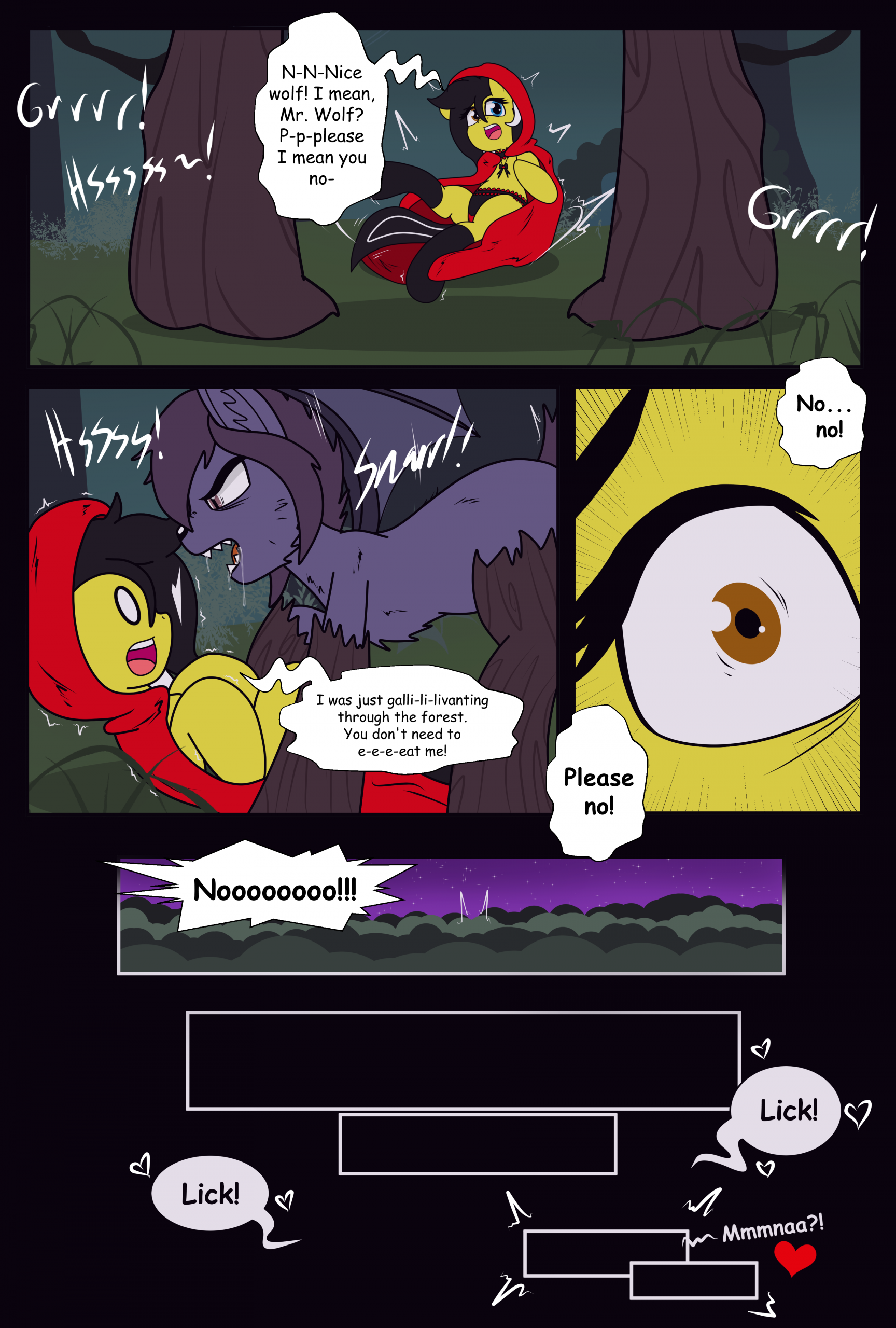 Little Red and the Big Bad Wolf porn comic picture 3