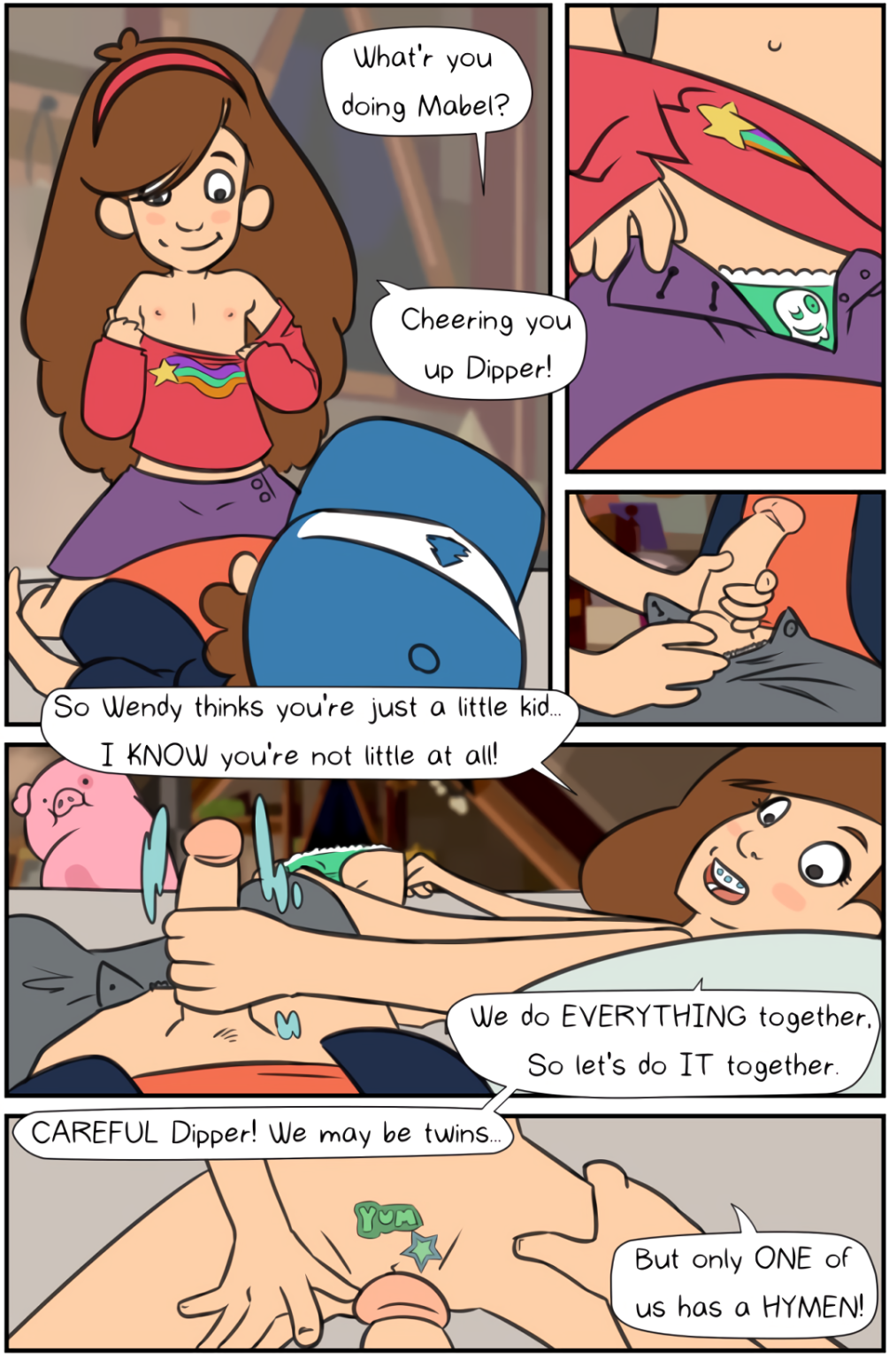 Mabel and Dipper porn comic picture 1