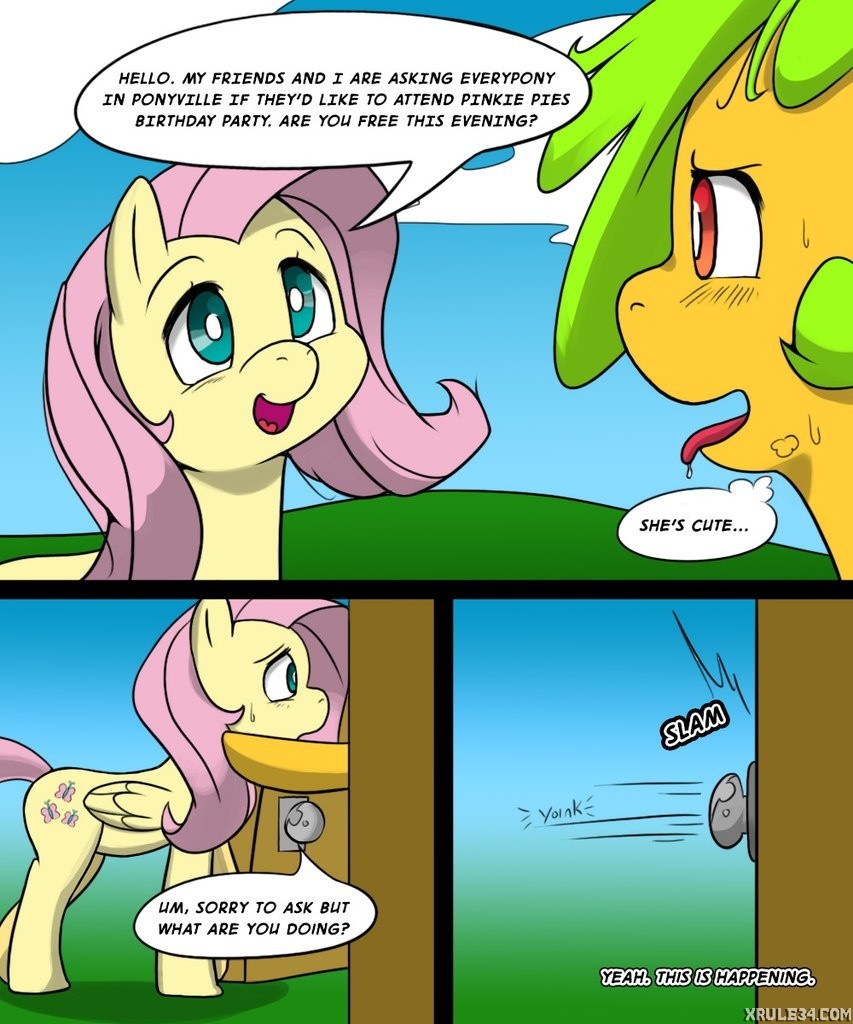 Mango and Fluttershy porn comic picture 4