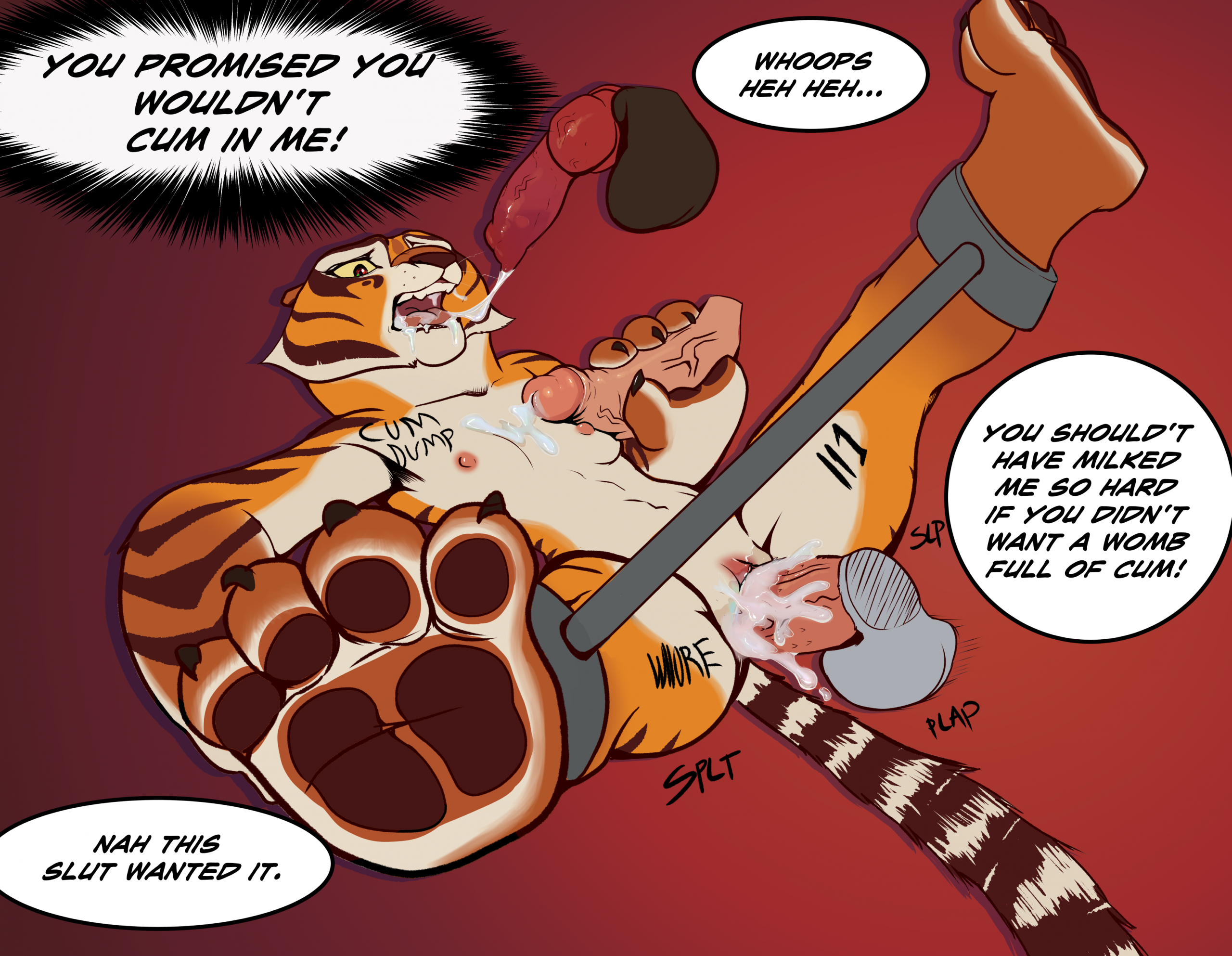 Master Tigress's training with students porn comic picture 6