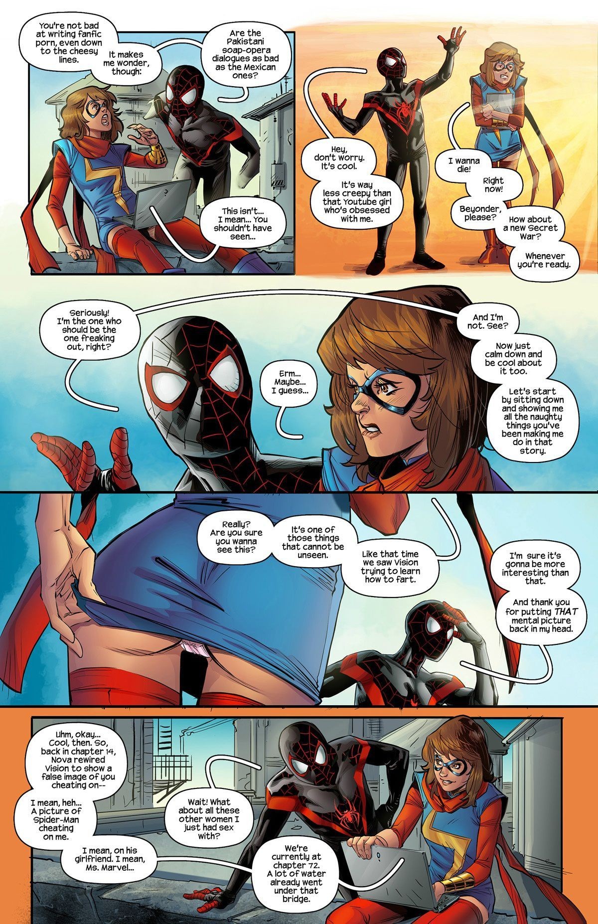 Ms.Marvel - Spiderman 1 porn comic picture 4