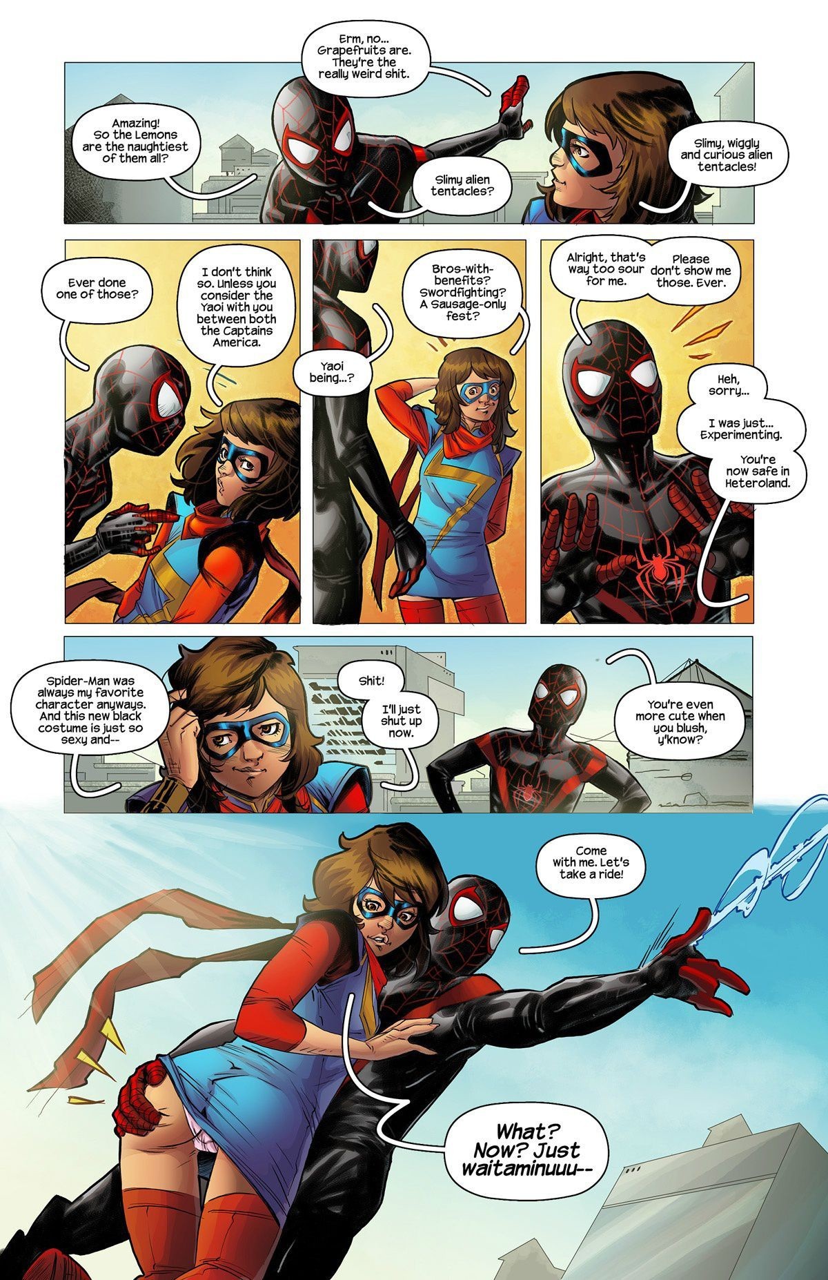 Ms.Marvel - Spiderman 1 porn comic picture 6