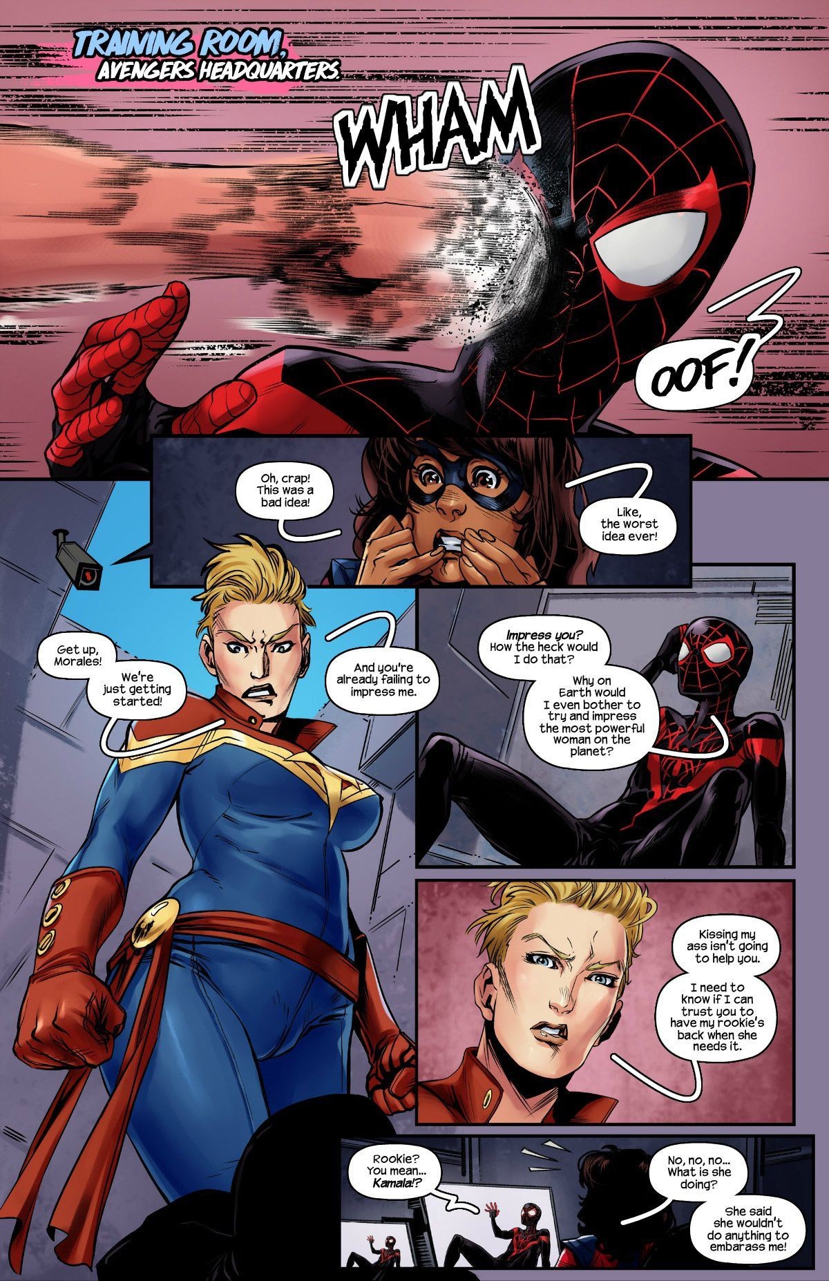 Ms.Marvel - Spiderman 2 porn comic picture 3