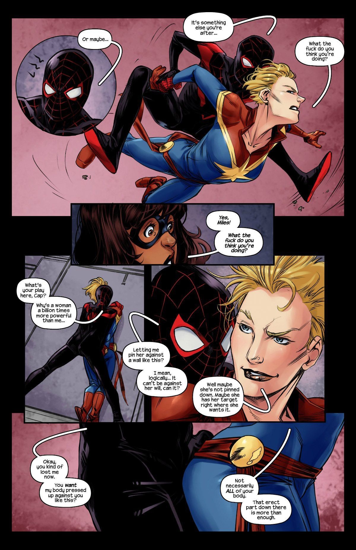 Ms.Marvel - Spiderman 2 porn comic picture 5