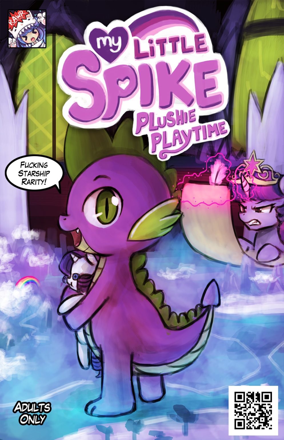 My Little Spike Plushie Playtime porn comic picture 1