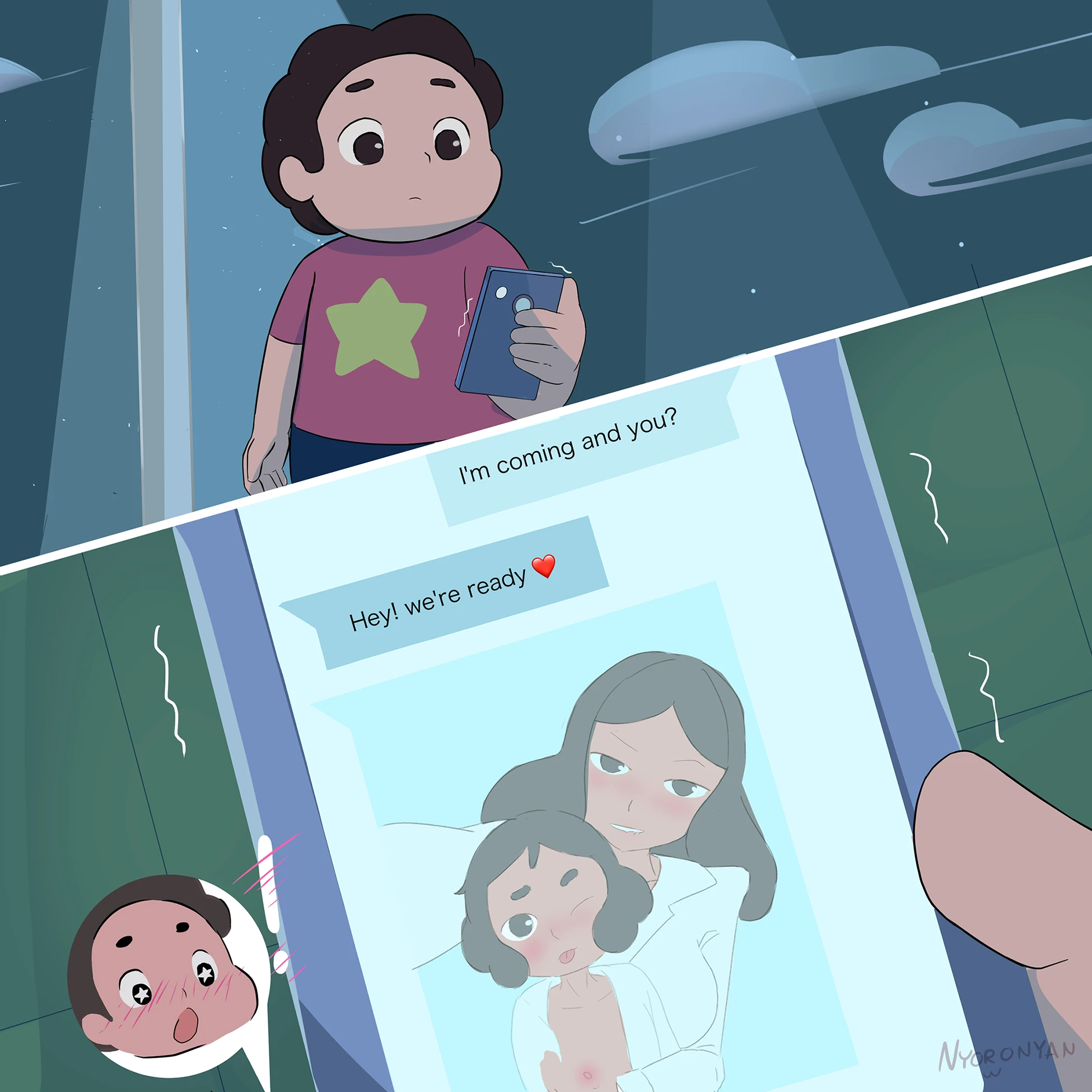 Night Check porn comic picture 2