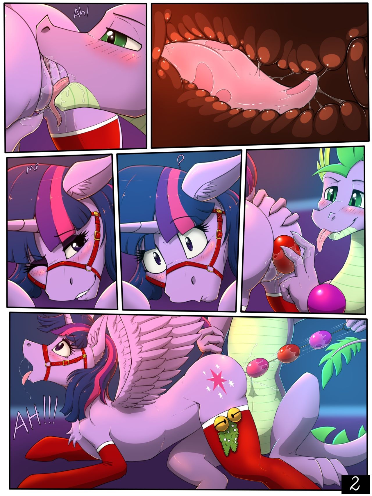 Present for Spike porn comic picture 2
