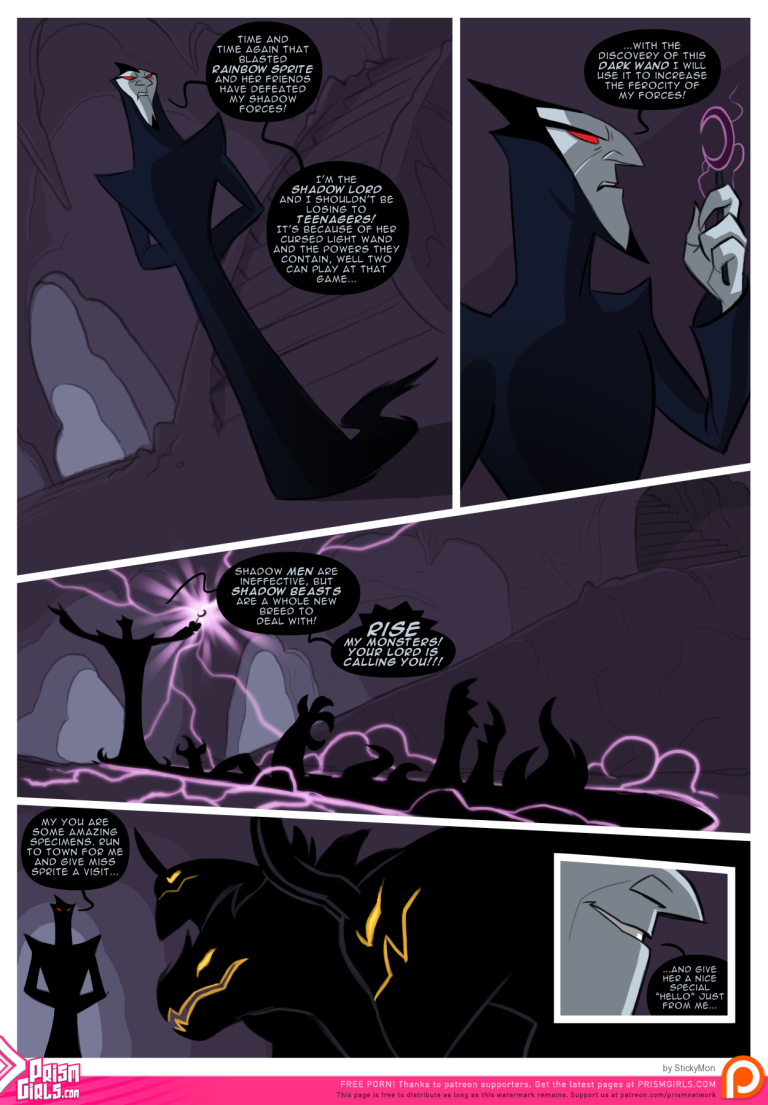 Rainbow Sprite Hunger of the Shadow Beasts porn comic picture 2