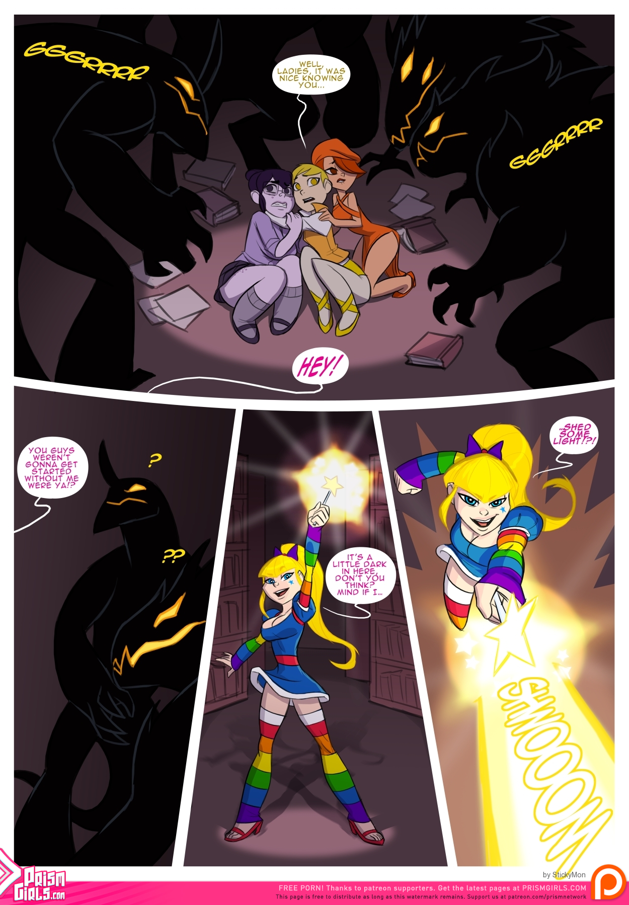 Rainbow Sprite Hunger of the Shadow Beasts porn comic picture 7