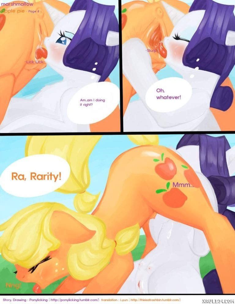 Rarity and Aplejack porn comic picture 3