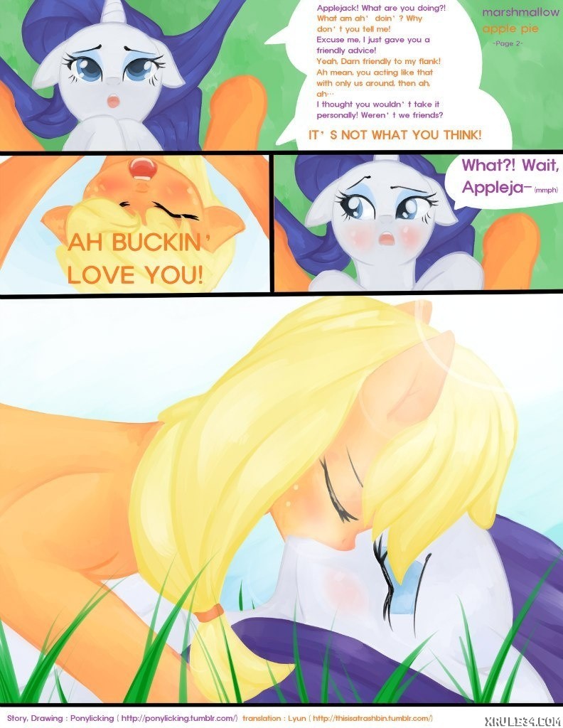 Rarity and Aplejack porn comic picture 4