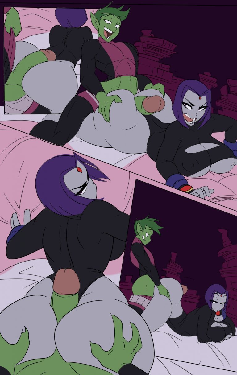 Raven porn comic picture 14