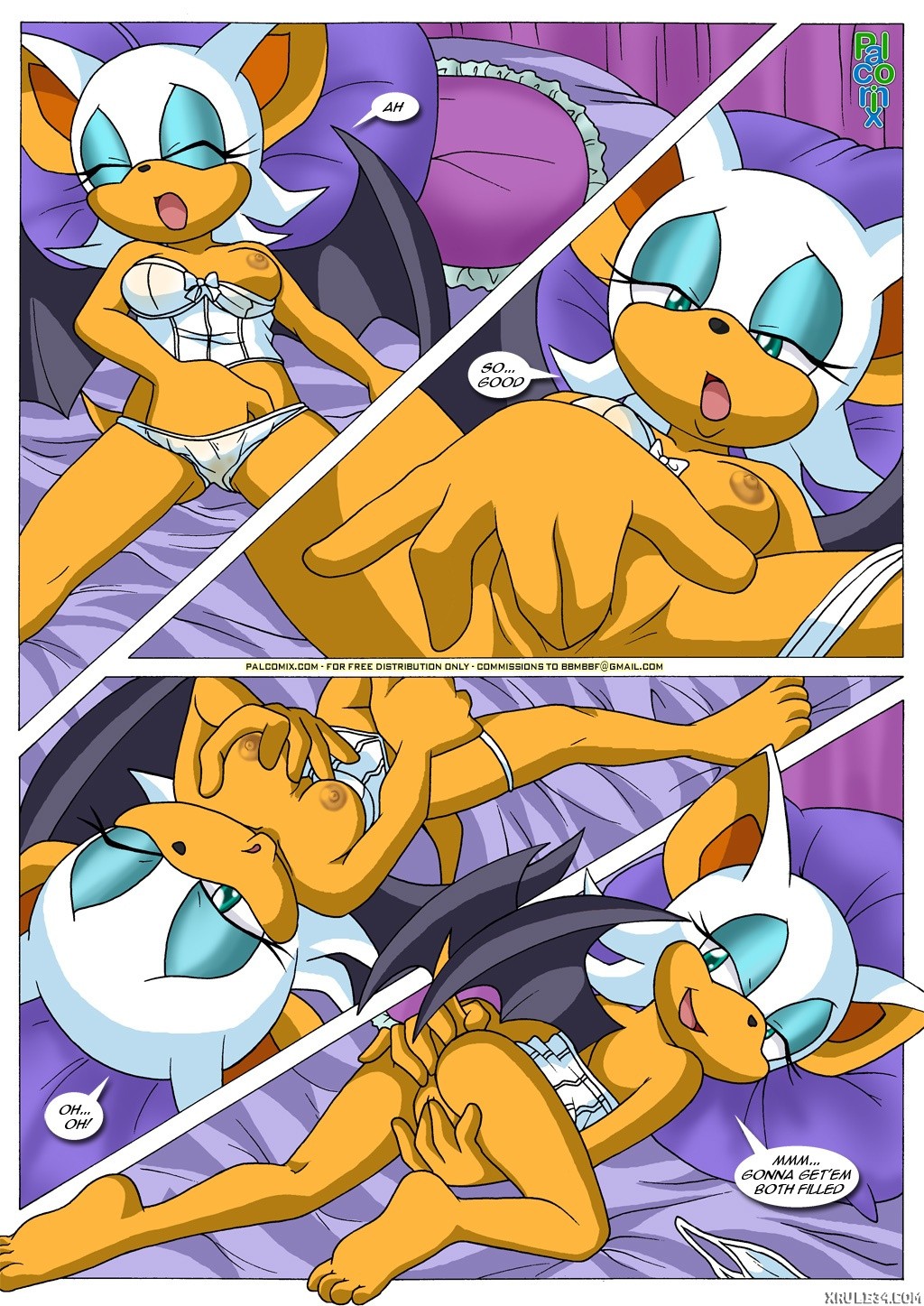 Rouge's Lonesome Night porn comic picture 3