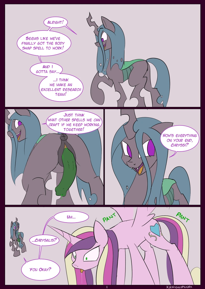 Royal Research Body Swap porn comic picture 1