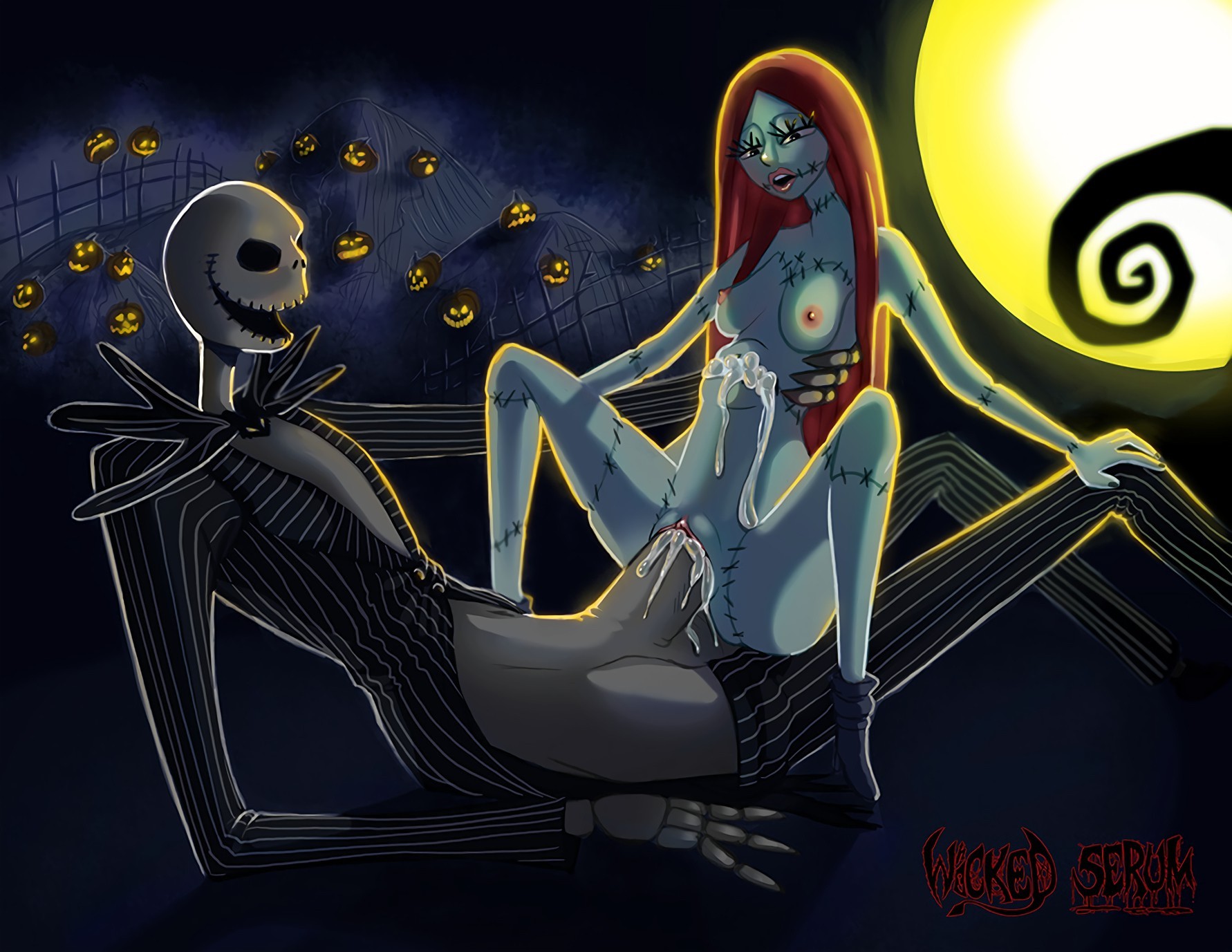 Sally x Oogie Boogie porn comic picture 1