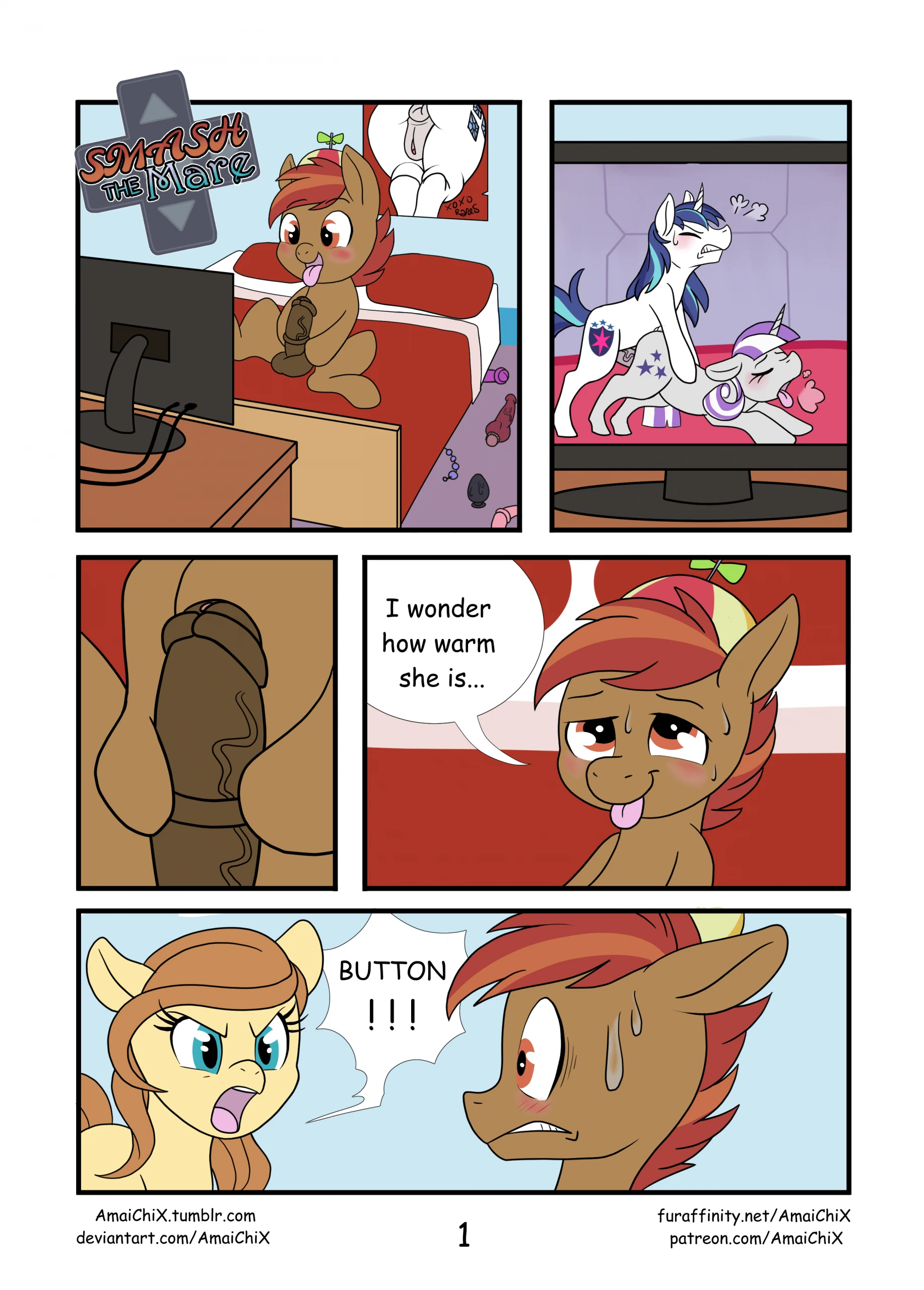 Smash the Mare porn comic picture 1