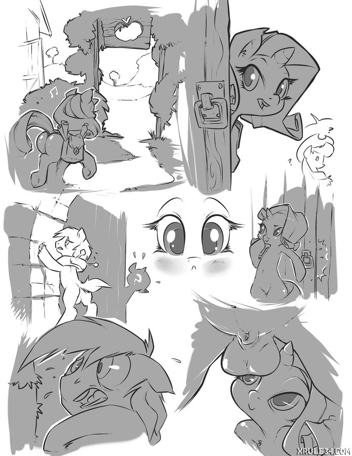 Sweetie belle and Big mac porn comic picture 1