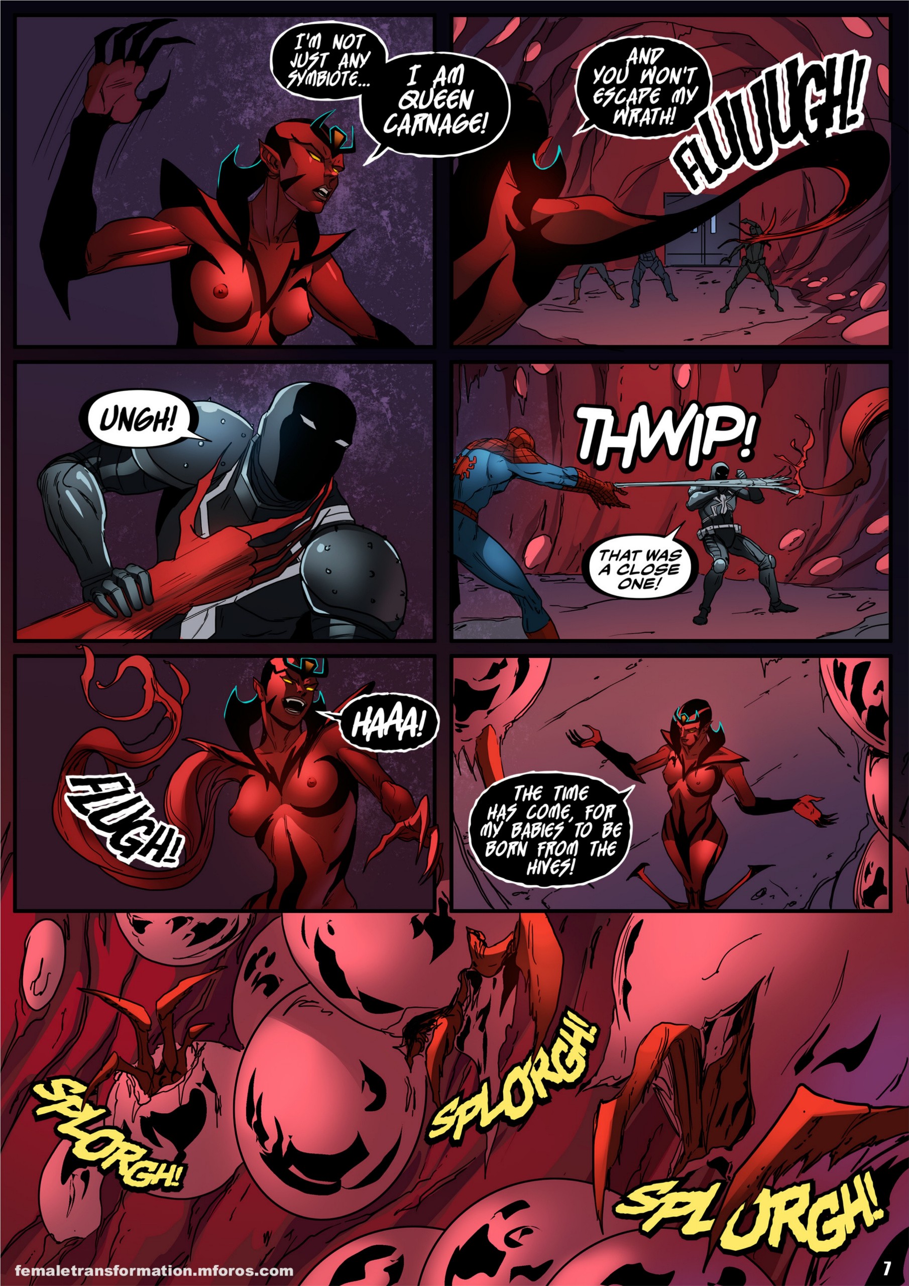 Symbiote Queen 2 porn comic picture 8