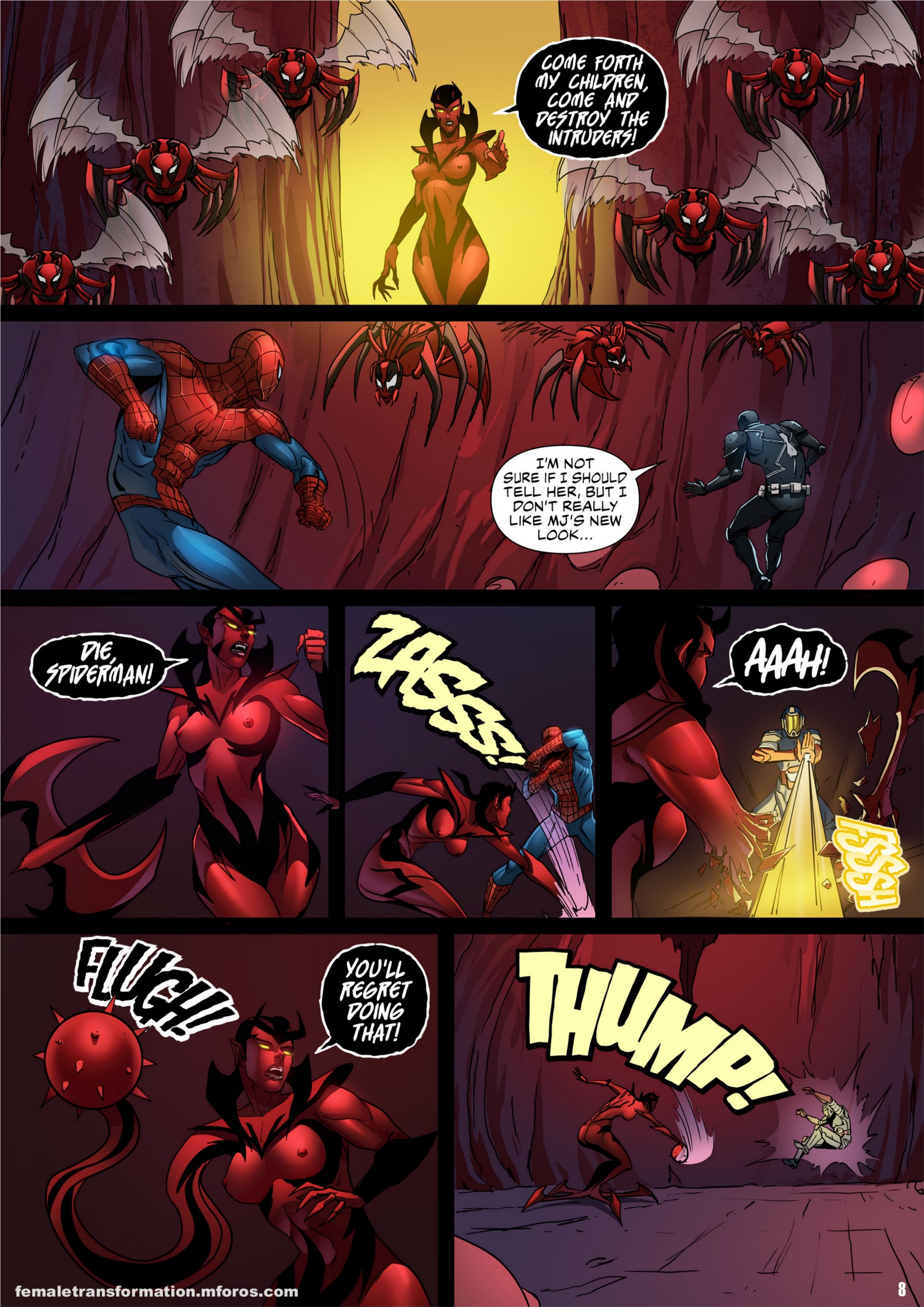Symbiote Queen 2 porn comic picture 9