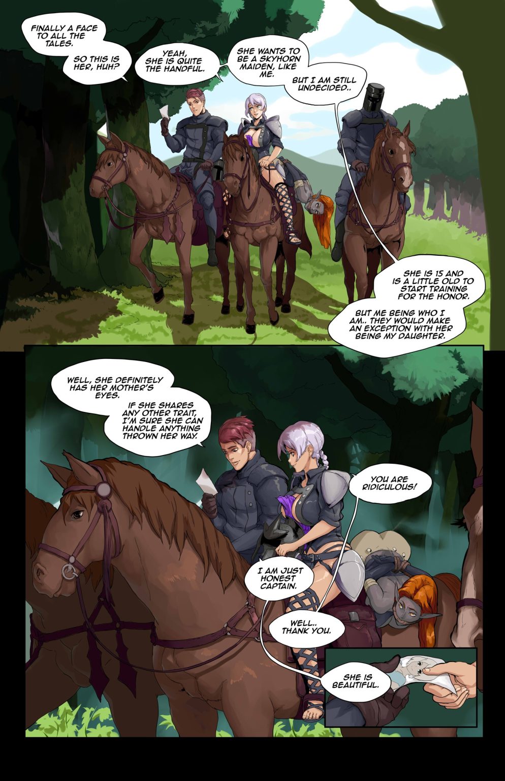 Tales of Beatrix - Knight and Mare porn comic picture 1