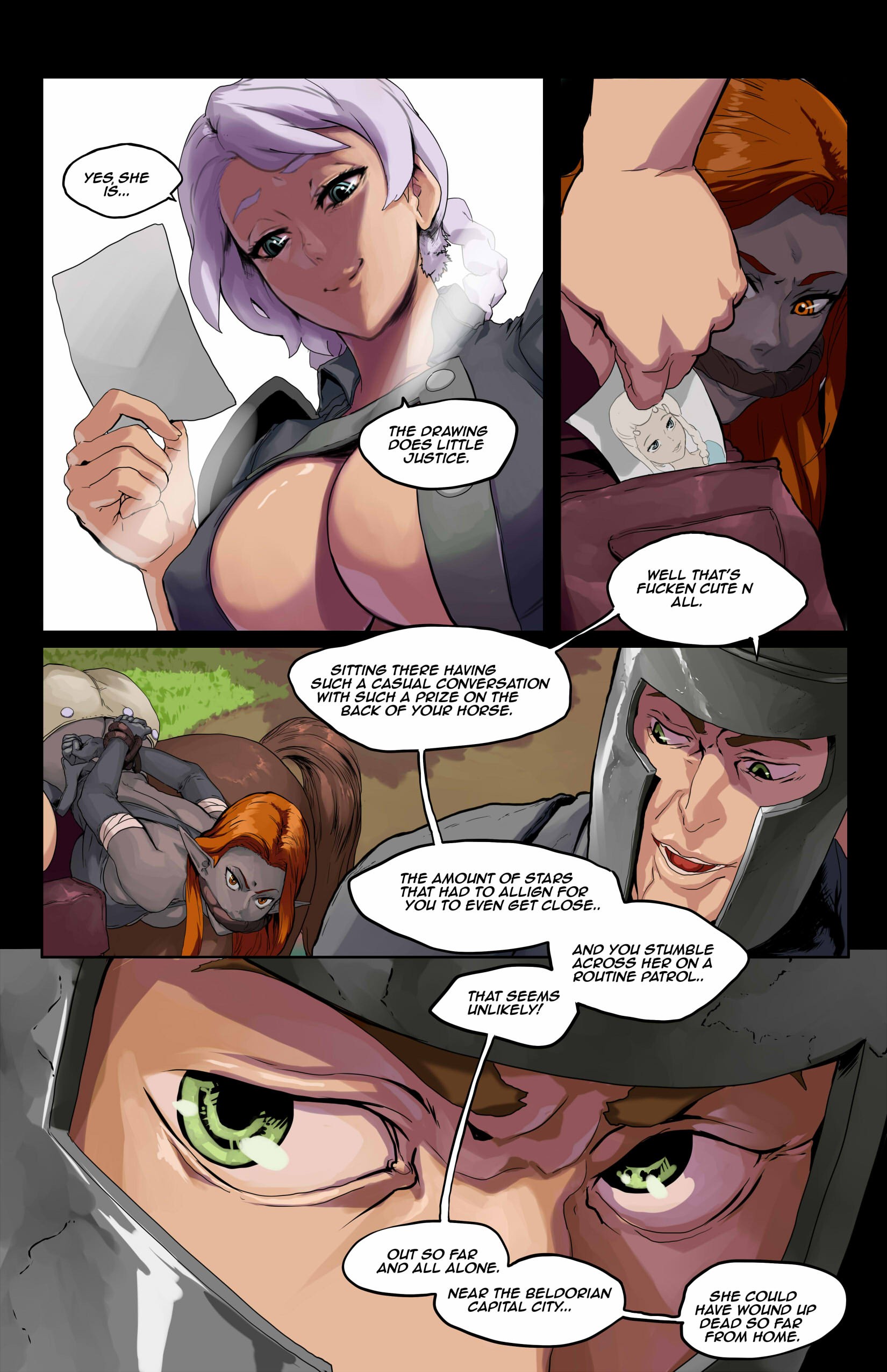Tales of Beatrix - Knight and Mare porn comic picture 2