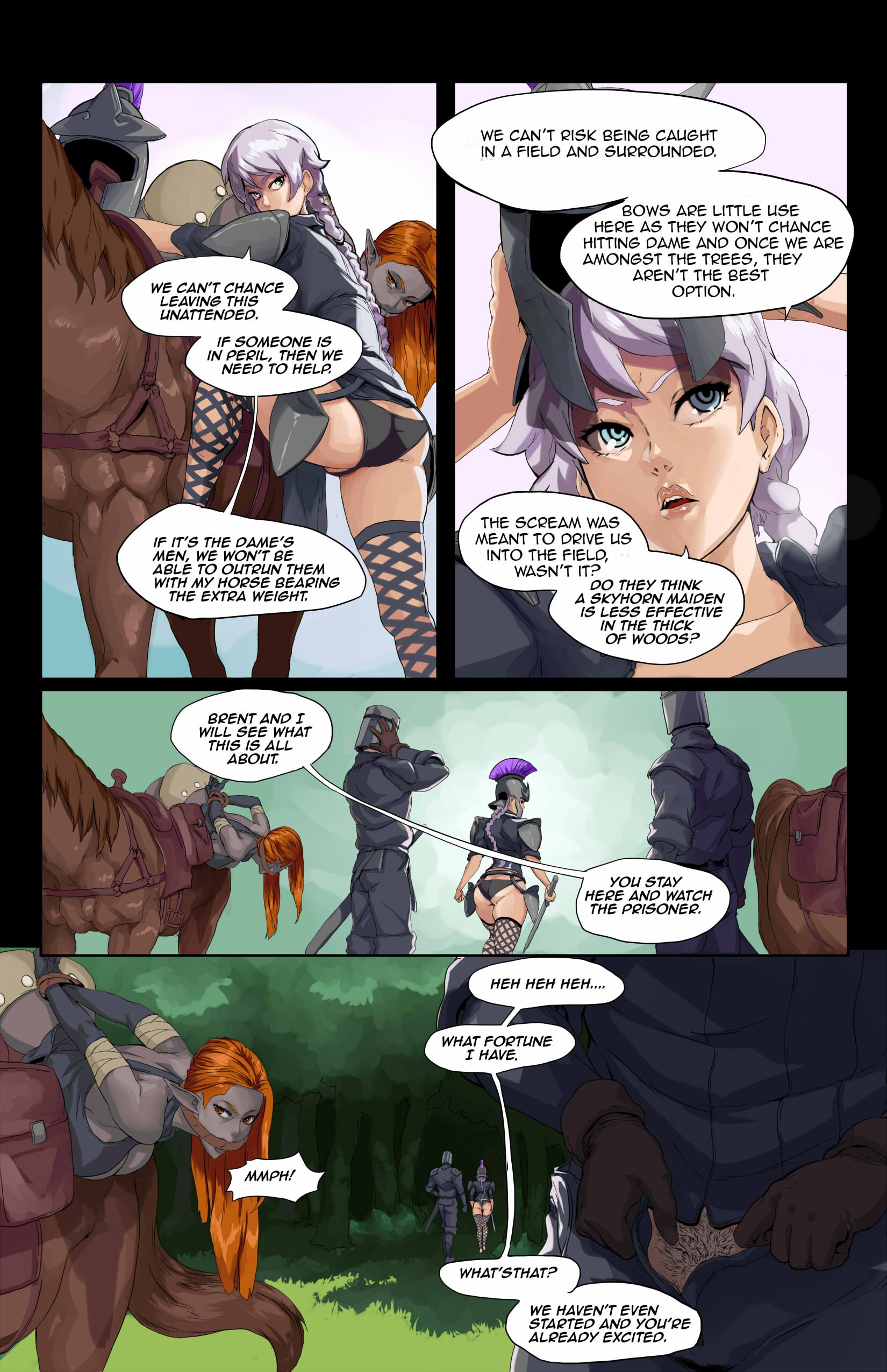 Tales of Beatrix - Knight and Mare porn comic picture 4