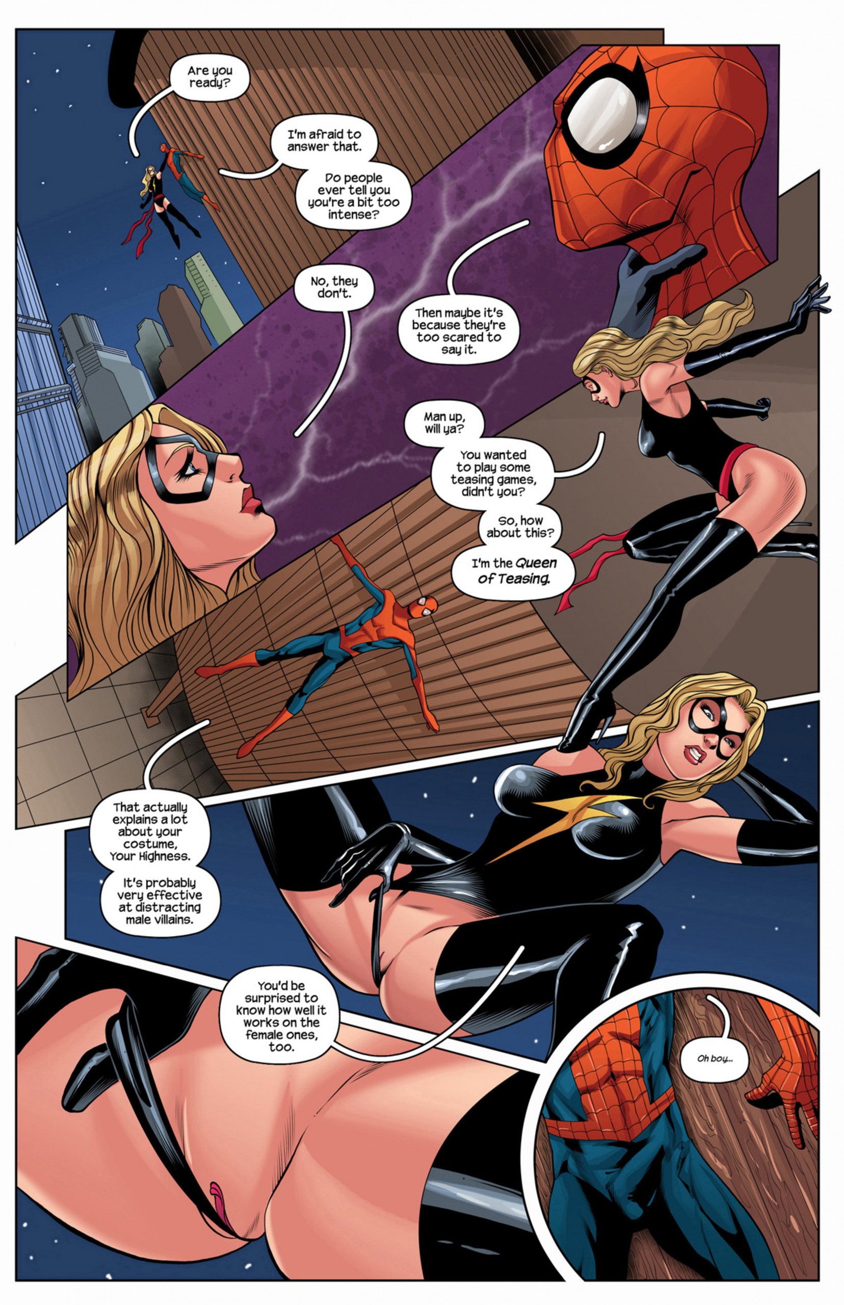 The Amazing Spiderman & Ms. Marvel porn comic picture 5