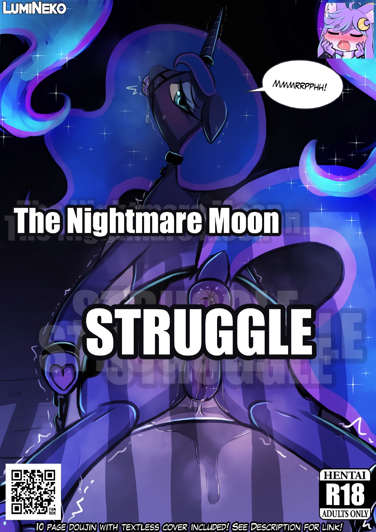 The Nightmare Moon Struggle porn comic picture 1