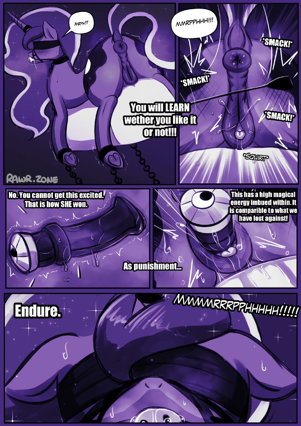 The Nightmare Moon Struggle porn comic picture 3