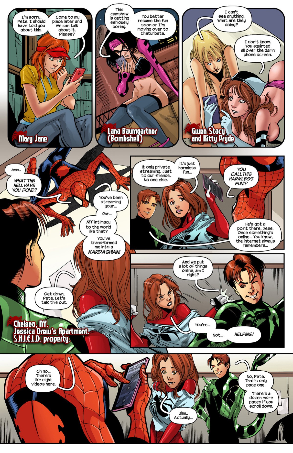 Ultimate Spider-Man XXX 12 - Spidercest porn comic picture 2