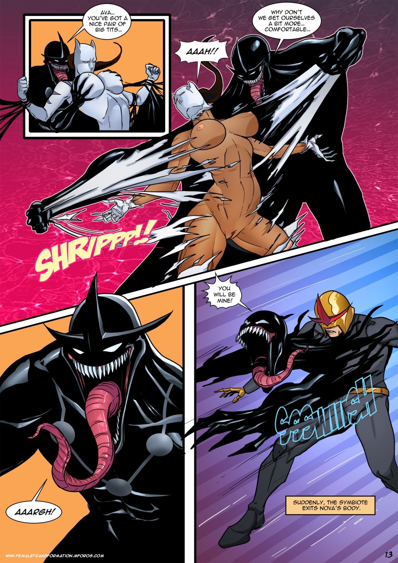 Ultimate Symbiote porn comic picture 14