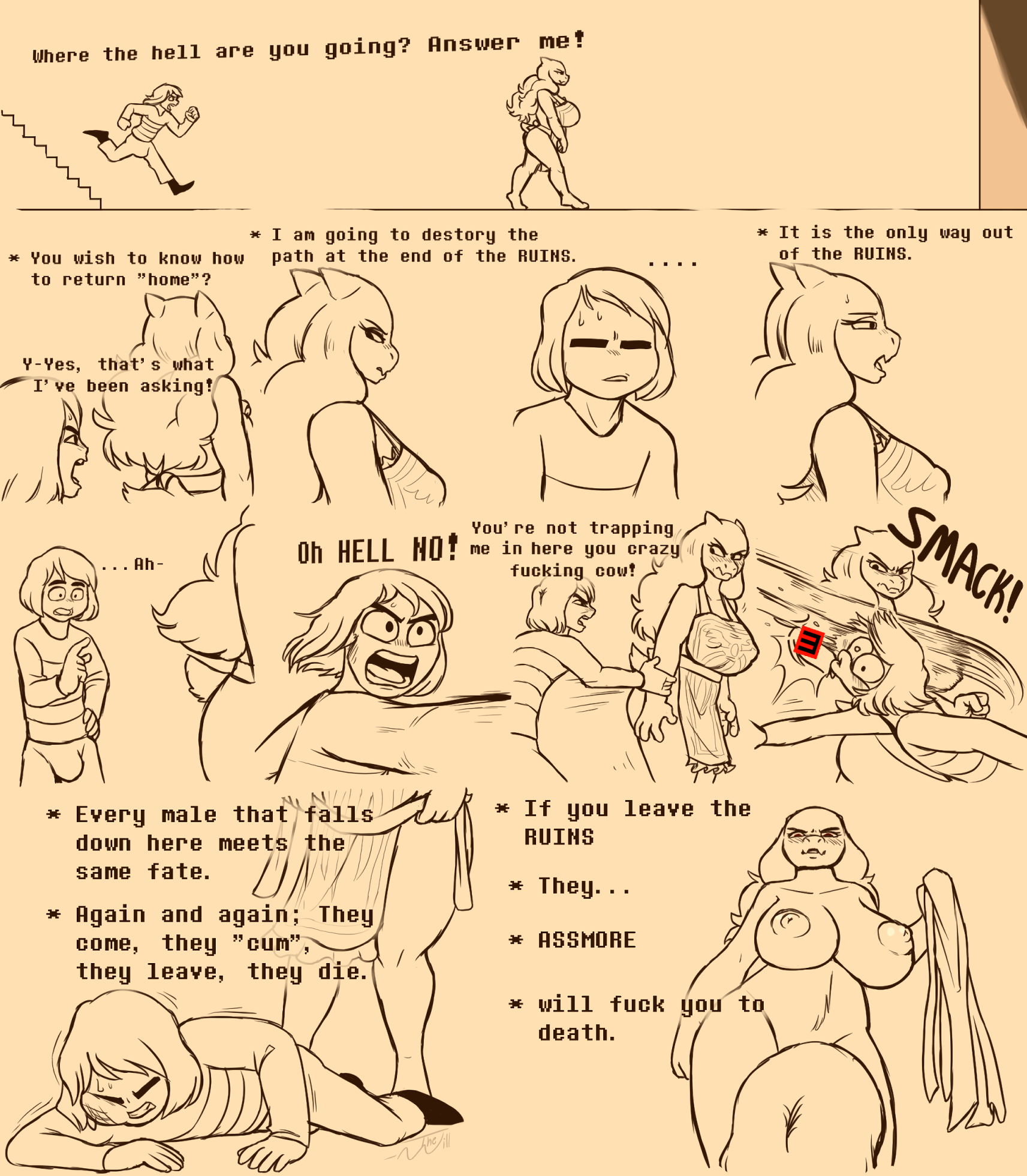 Under(her)tail: Monster-GirlEdition 1 Reset porn comic picture 25