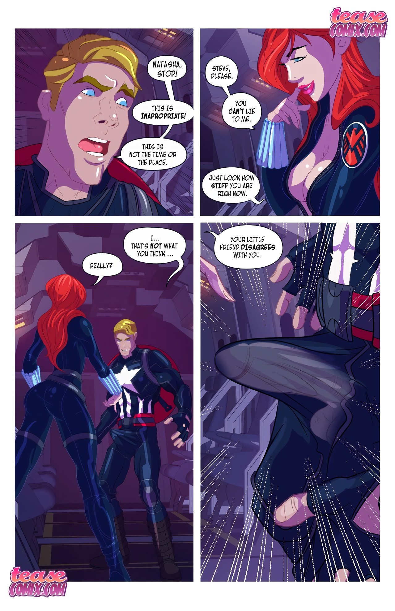 Widow’s Downtime porn comic picture 7