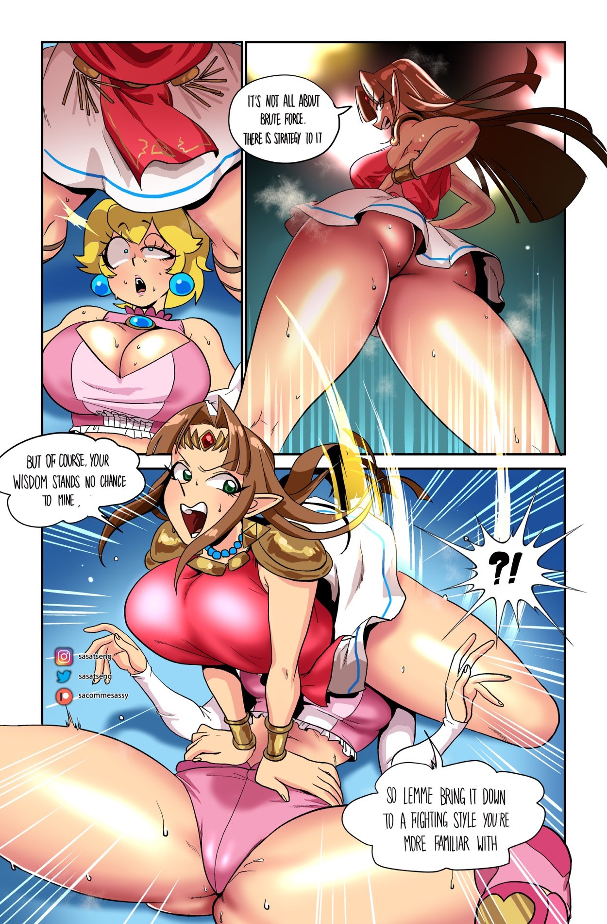 Wrestling Princess 1 porn comic picture 29