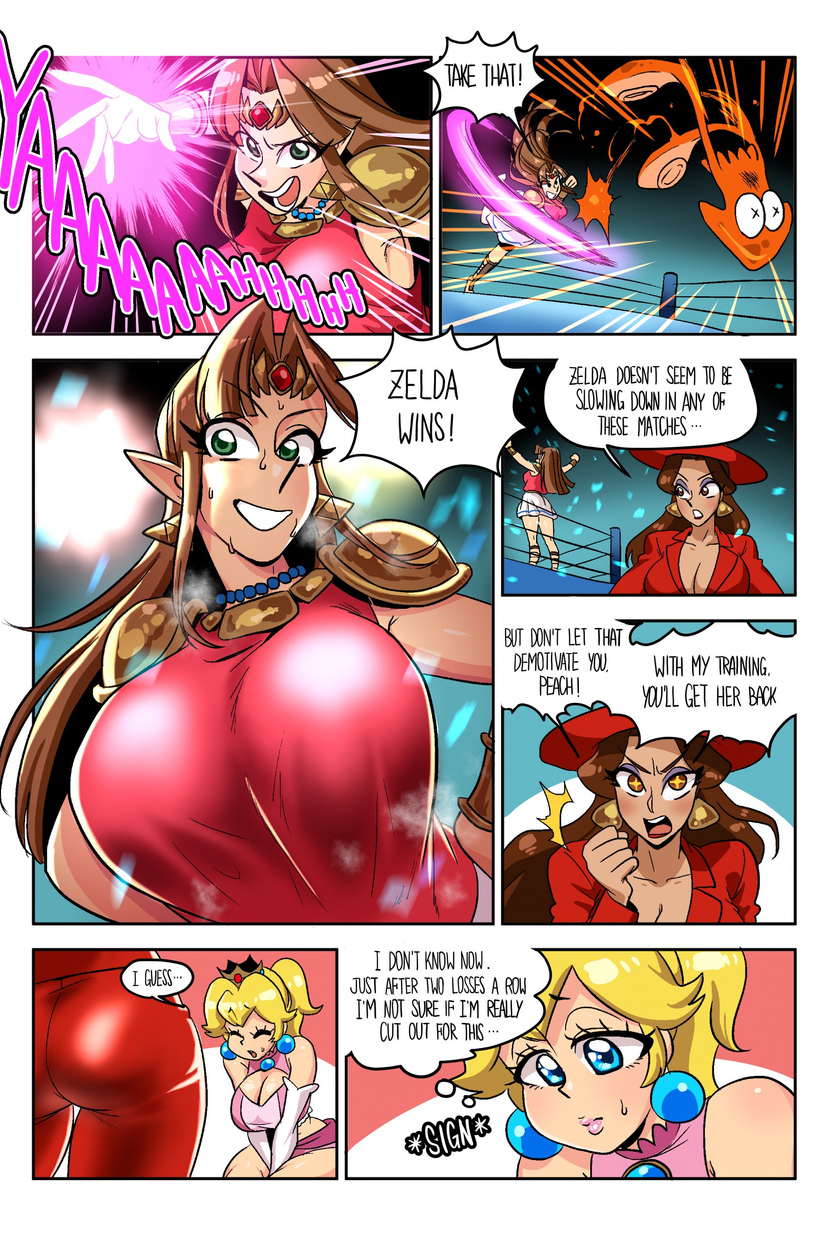 Wrestling Princess 2 porn comic picture 2