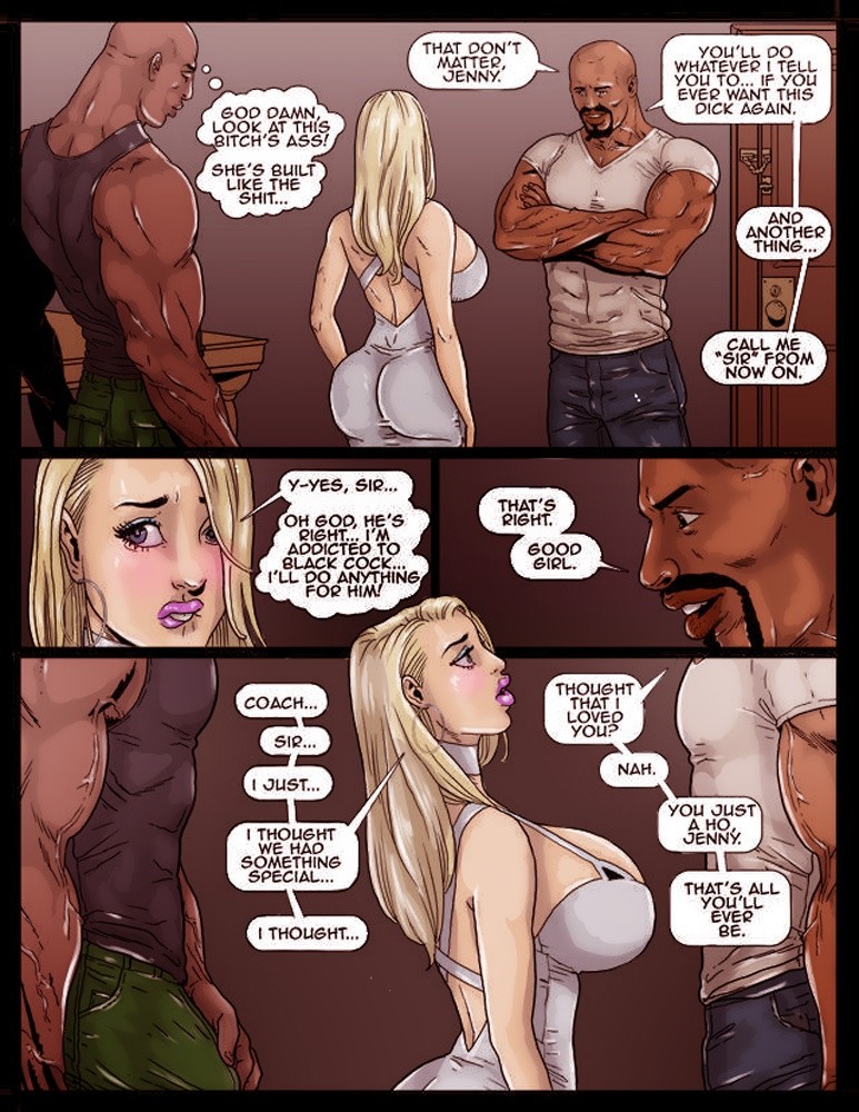 2 Hot Blondes Submit to Big Black Cock porn comic picture 8