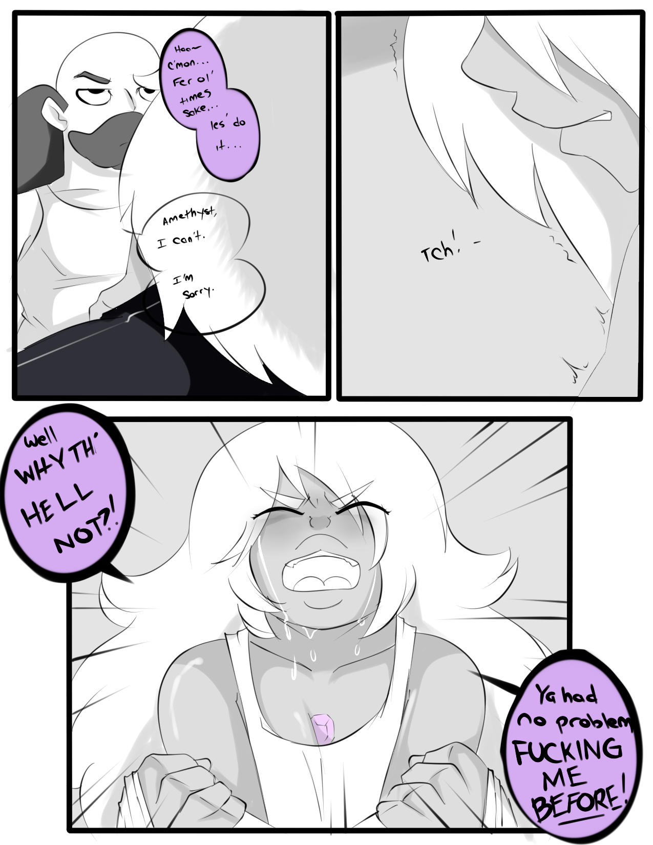 Amethyst's drinking problem porn comic picture 3