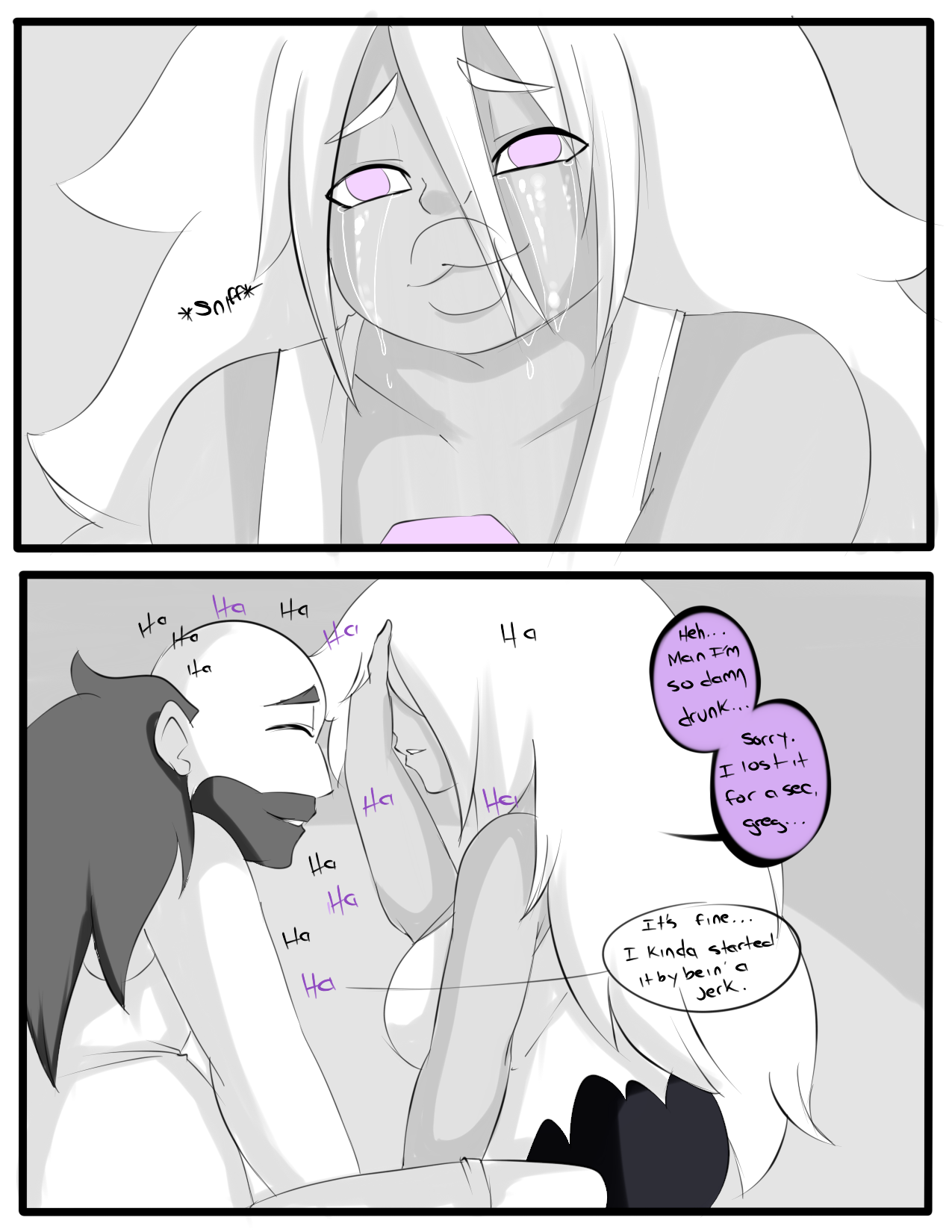 Amethyst's drinking problem porn comic picture 6
