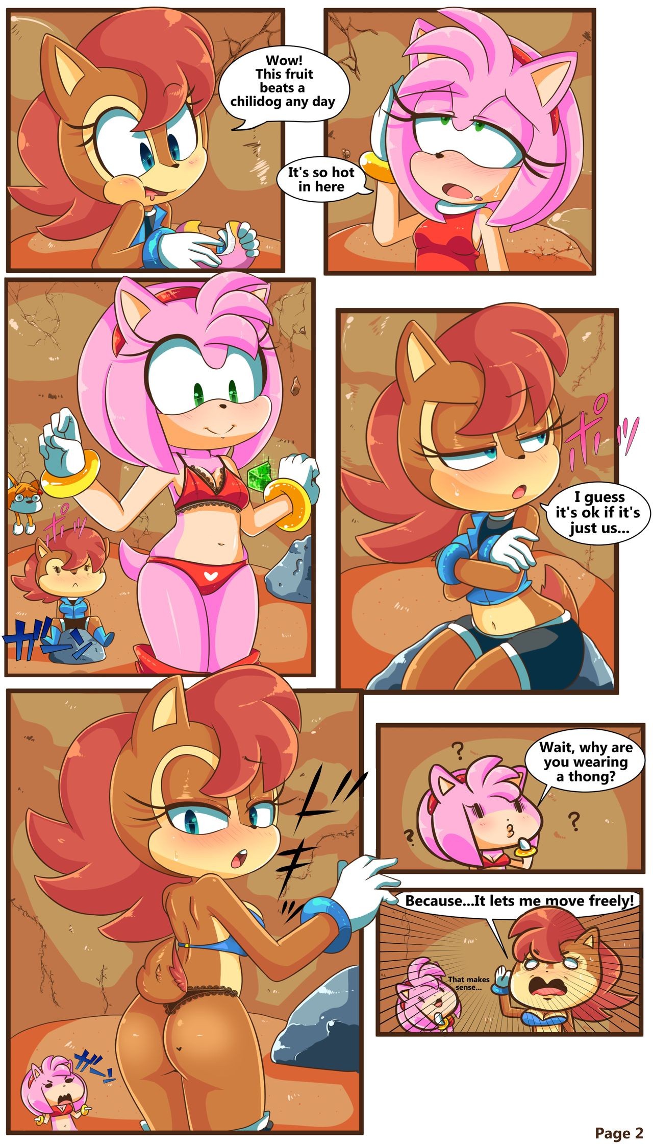 Sally and Amy in The Forbidden Fruit porn comic picture 3