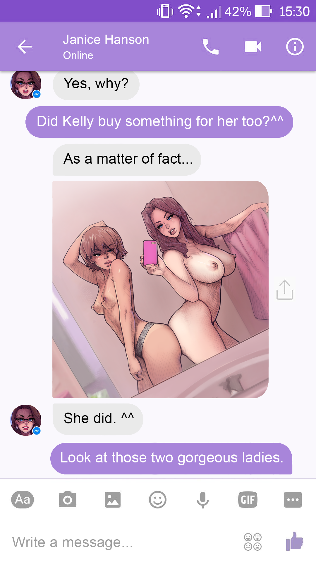 A Chat with Janice porn comic picture 24