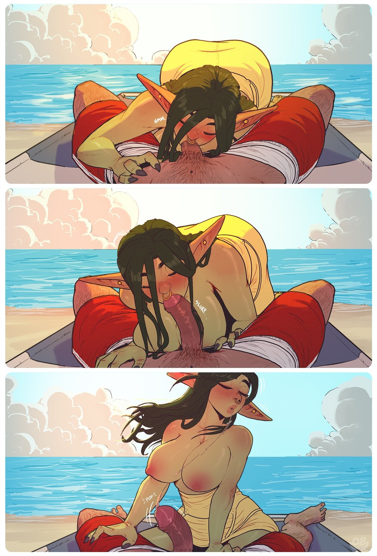 Beach Day in Xhorhas porn comic picture 17