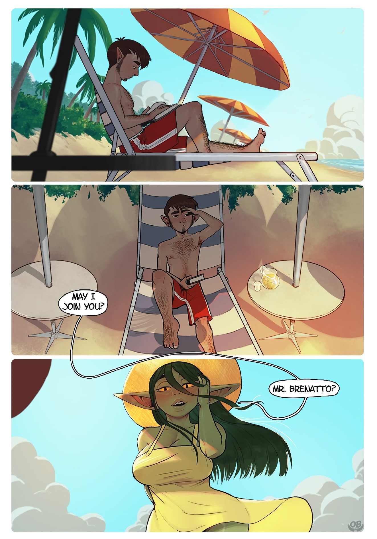 Beach Day in Xhorhas porn comic picture 2